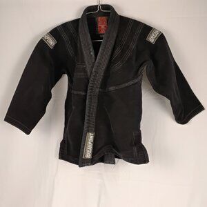 Breakpoint K2 Youth BJJ Gi Jacket Black Brazilian Jiu-Jitsu Uniform Top No Belt